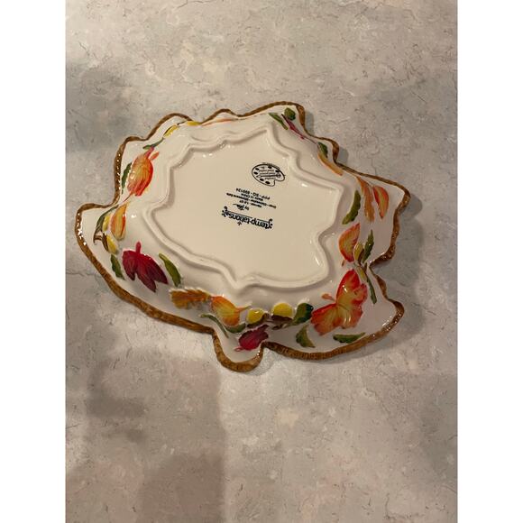 Temptations by Tara Harvest Leaf 1.0Qt Casserole Serving Dish 11x9.5x2.5 New - Picture 5 of 9